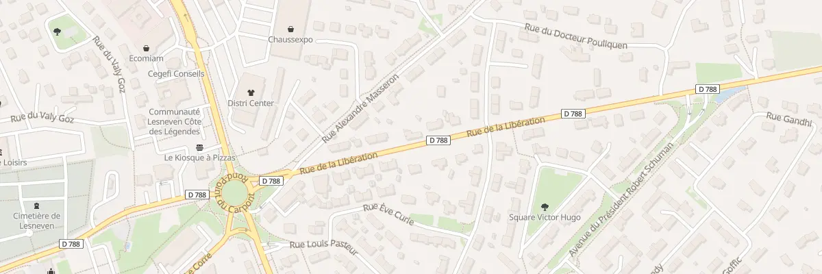 Plan du 23 Rue de la Libération à Lesneven