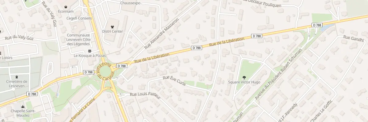 Plan du 18 Rue de la Libération à Lesneven