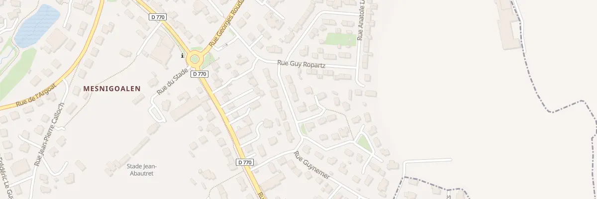 Plan du 5 Rue Guy Le Guen de Kerangal à Lesneven