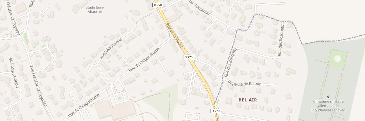 Plan du 112 Rue de la Marne à Lesneven