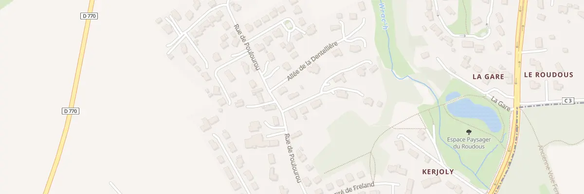 Plan du 1 All des Filandières à Ploudaniel