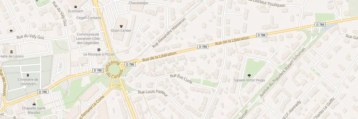 Plan du 14 Rue de la Libération à Lesneven