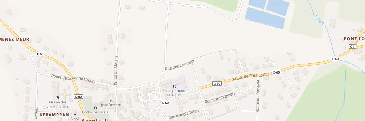 Plan du 3 Rue des Cerisiers à Argol