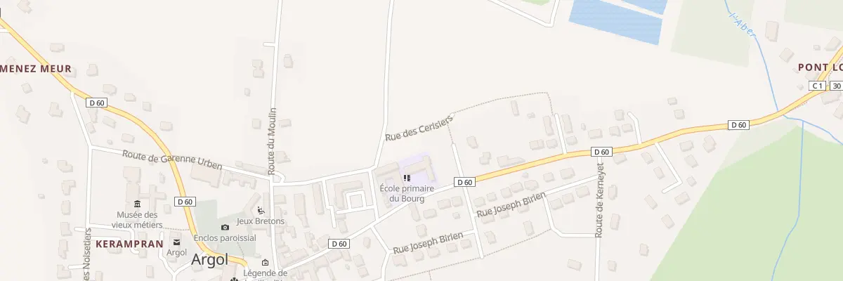 Plan du 6 Rue des Cerisiers à Argol