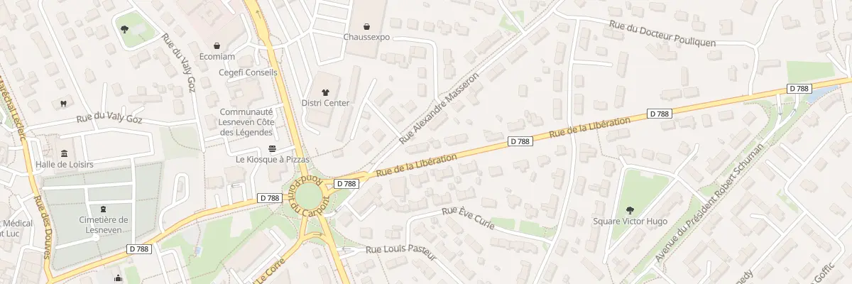 Plan du 15 Rue de la Libération à Lesneven