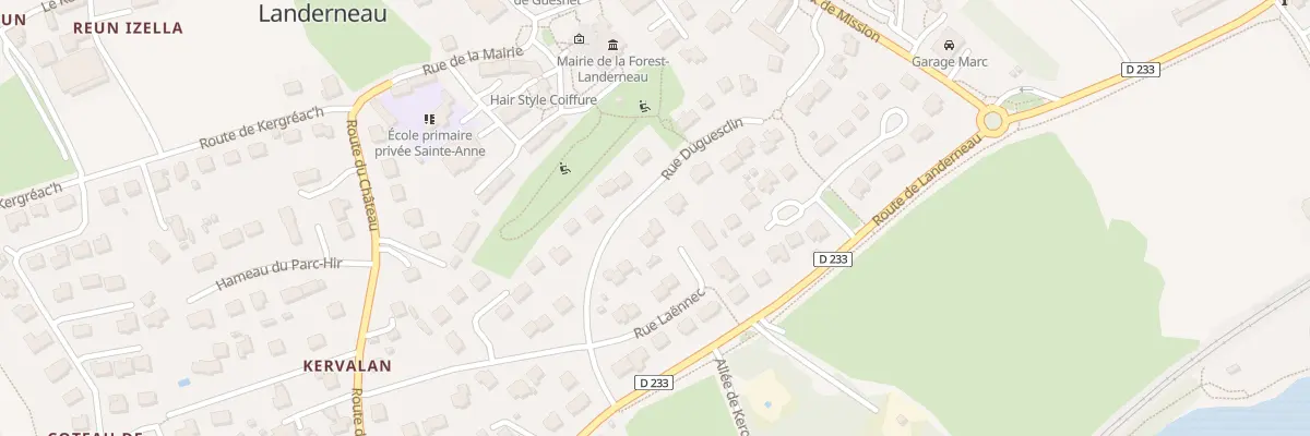Plan du 8 Rue Duguesclin à La Forest-Landerneau