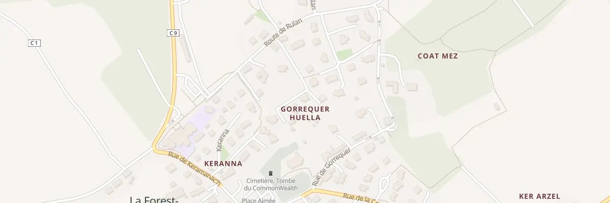Plan du 5 Gorrequer Huella à La Forest-Landerneau