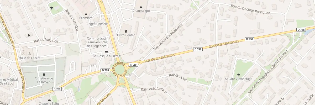 Plan du 13 Rue de la Libération à Lesneven