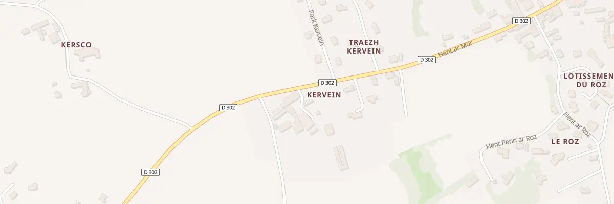 Plan du 7 Kervein à Peumerit