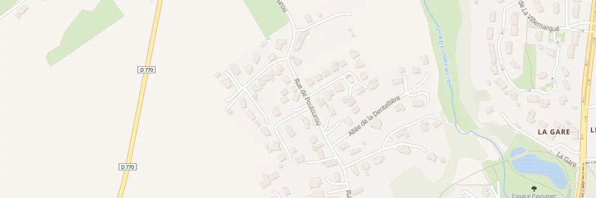 Plan du 51 Rue de Poulourou à Ploudaniel