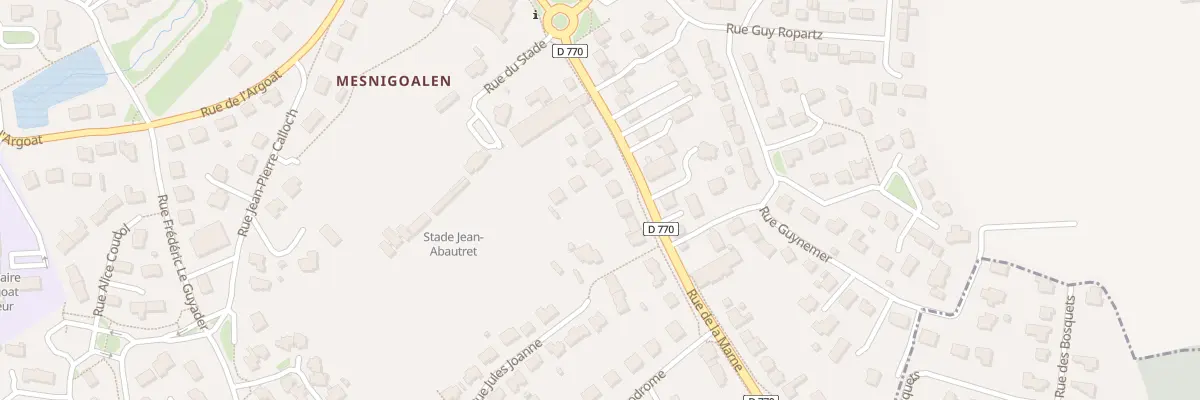 Plan du 96 Rue de la Marne à Lesneven
