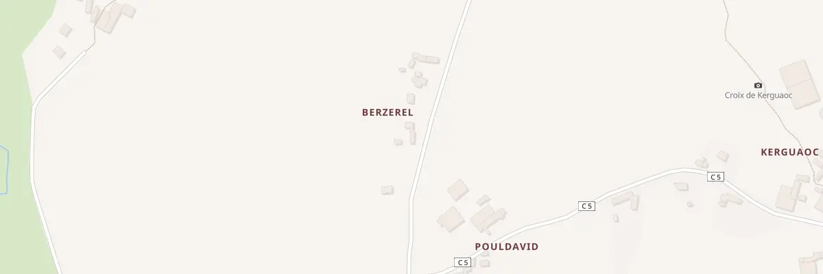 Plan du 2 Berzerel à Plouider
