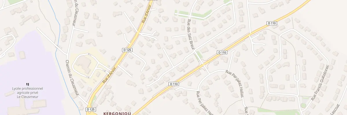 Plan du 17 Rue Jacques Jullien à Lesneven