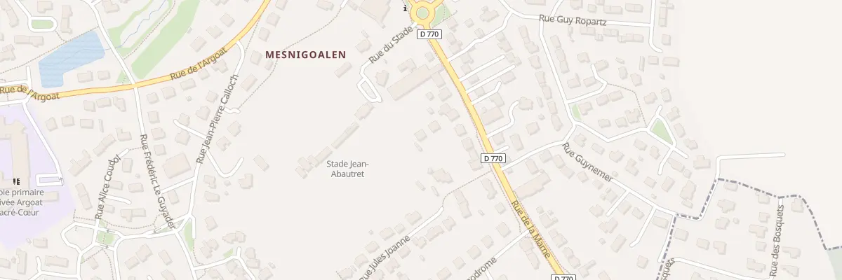 Plan du 94 Rue de la Marne à Lesneven