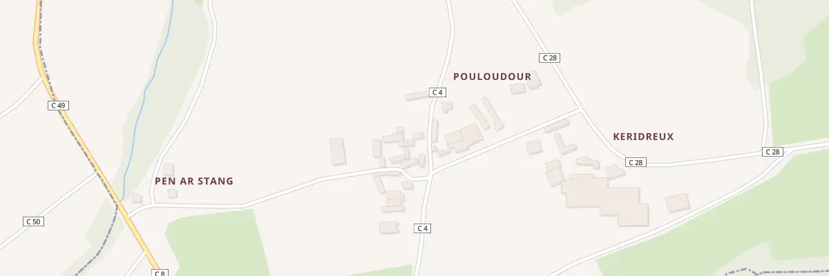 Plan du 226 Pouloudour à Argol