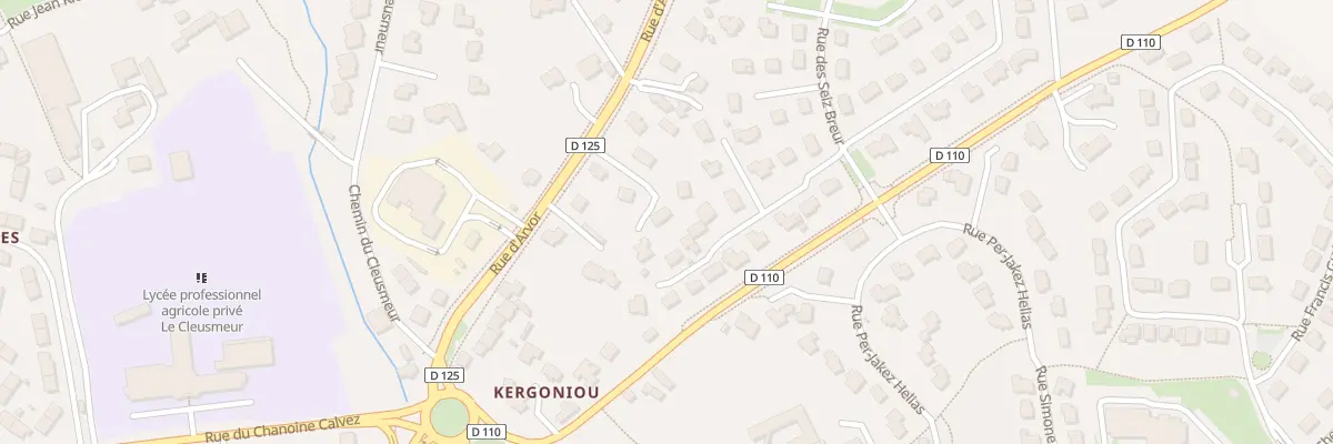 Plan du 26T Rue d’Arvor à Lesneven