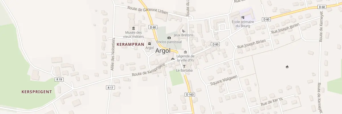 Plan du 9 Pl de l’Eglise à Argol