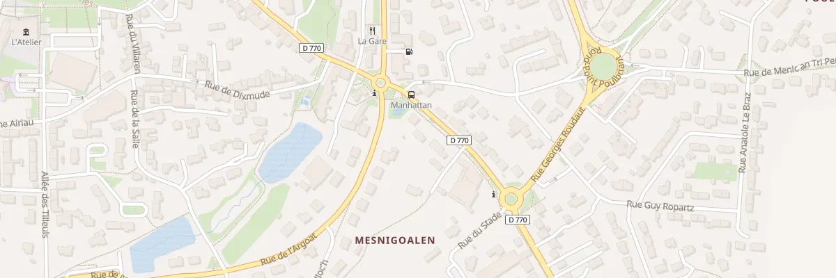 Plan du 74 Rue de la Marne à Lesneven