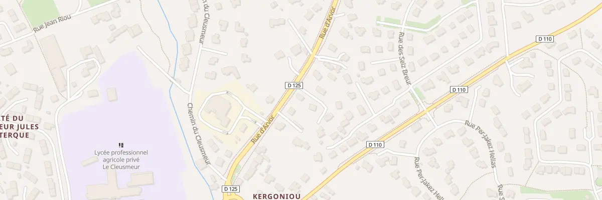 Plan du 24B Rue d’Arvor à Lesneven