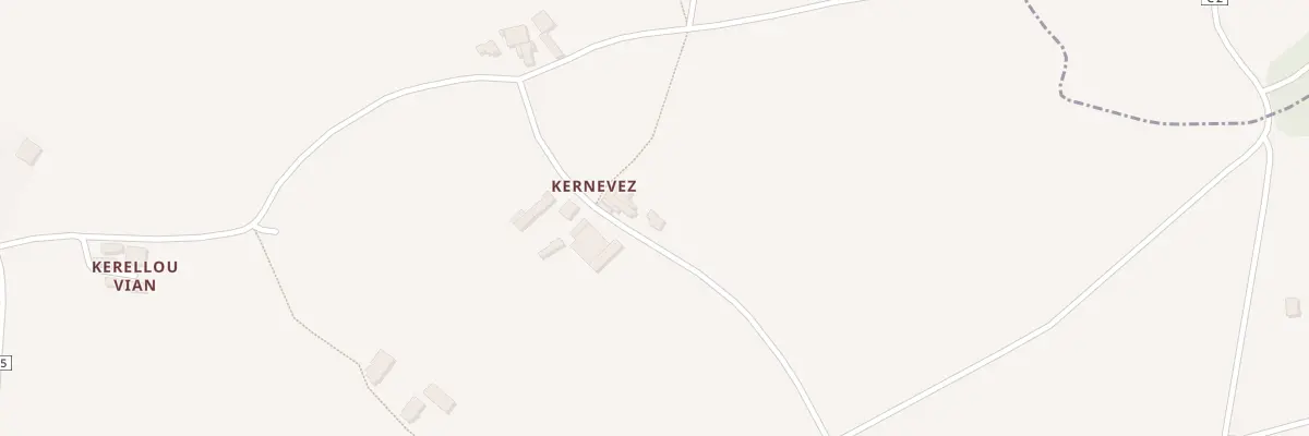 Plan du 82 Kernevez à Saint-Divy