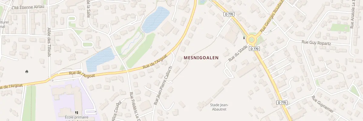 Plan du 1 Rue Jean Pierre Calloch à Lesneven