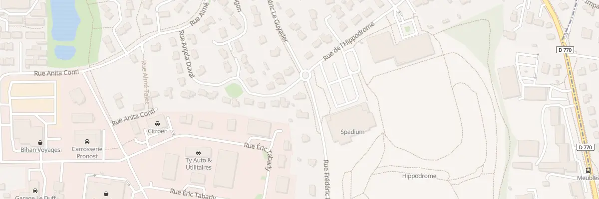 Plan du 1 Rue Anjela Duval à Lesneven