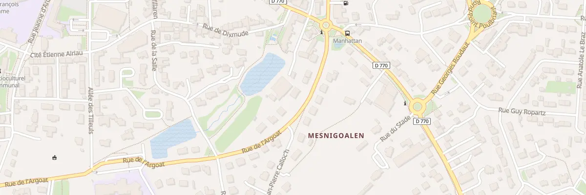 Plan du 8 Rue de l’Argoat à Lesneven