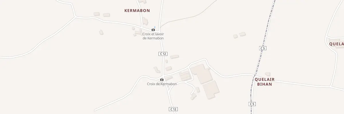 Plan du 12 Kermabon à Plouider