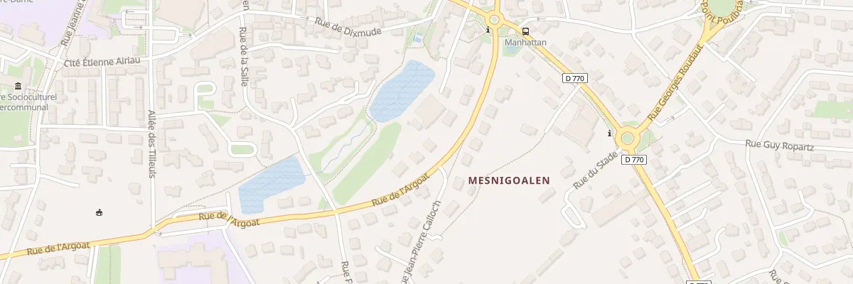 Plan du 10 Rue de l’Argoat à Lesneven