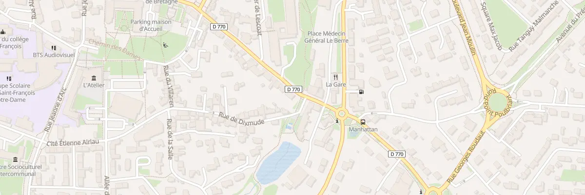 Plan du 56 Rue de la Marne à Lesneven