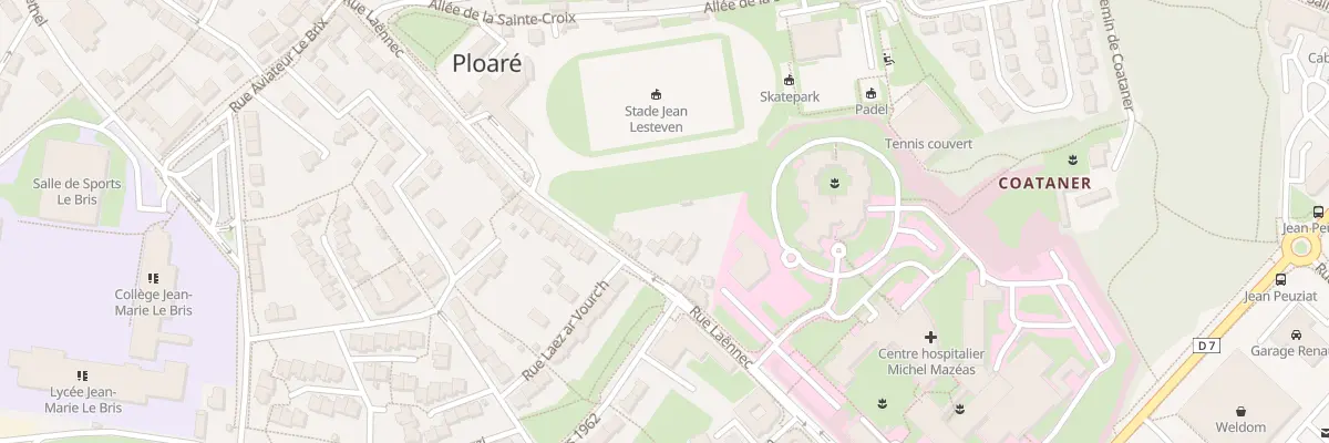 Plan du 75 Rue Laënnec à Douarnenez