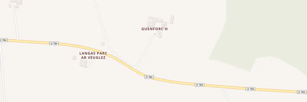 Plan du 1 Guenforc H à Landudec