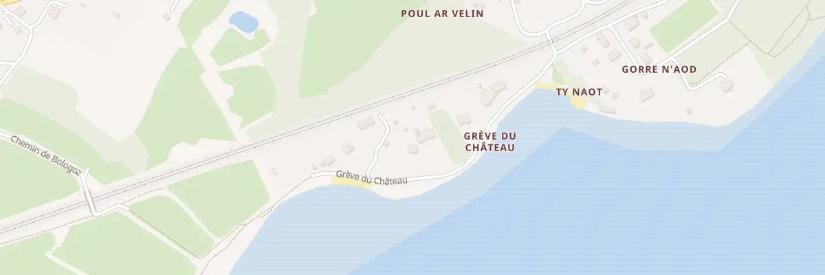 Plan du 5 La Grève du Château à La Forest-Landerneau