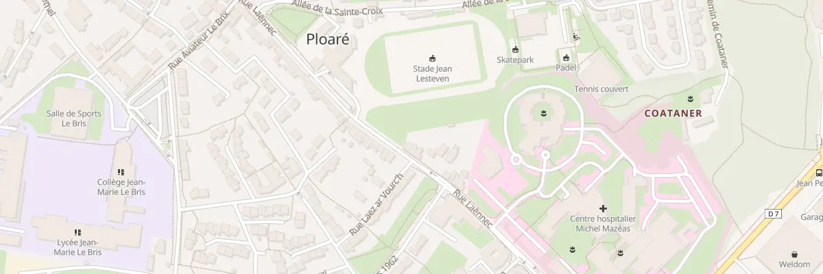 Plan du 71 Rue Laënnec à Douarnenez