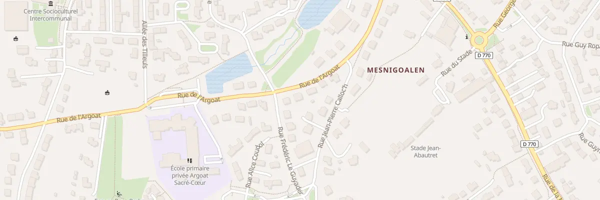 Plan du 19 Rue de l’Argoat à Lesneven