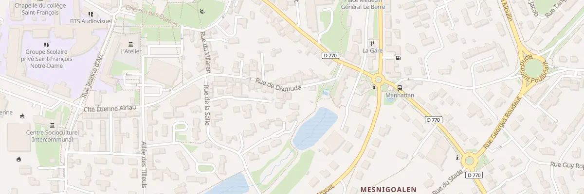 Plan du 20 Rue de Dixmude à Lesneven
