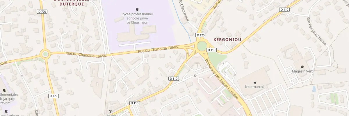 Plan du 15 Rue d’Arvor à Lesneven