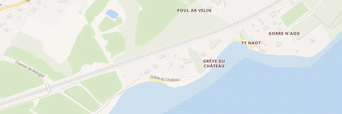 Plan du 8 La Grève du Château à La Forest-Landerneau