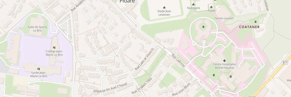 Plan du 120 Rue Laënnec à Douarnenez