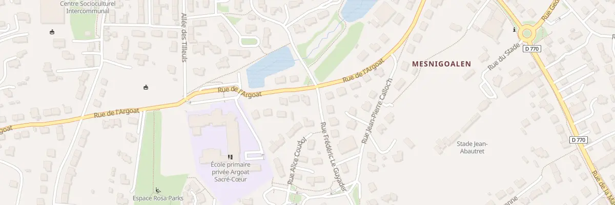 Plan du 23B Rue de l’Argoat à Lesneven