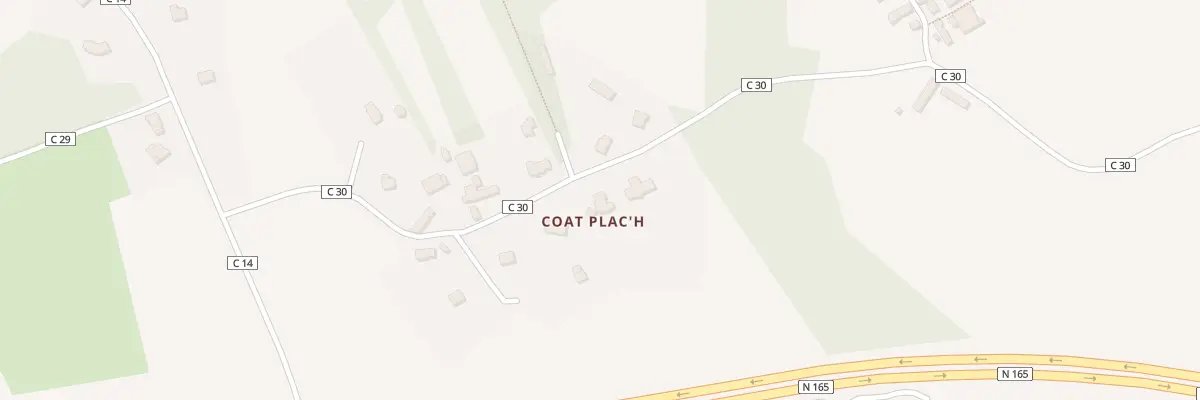 Plan du 119 Coat Plac’h à Loperhet