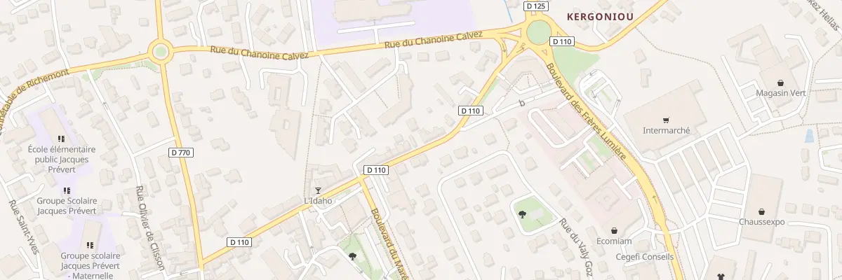 Plan du 45 Rue du Saint-Esprit à Lesneven