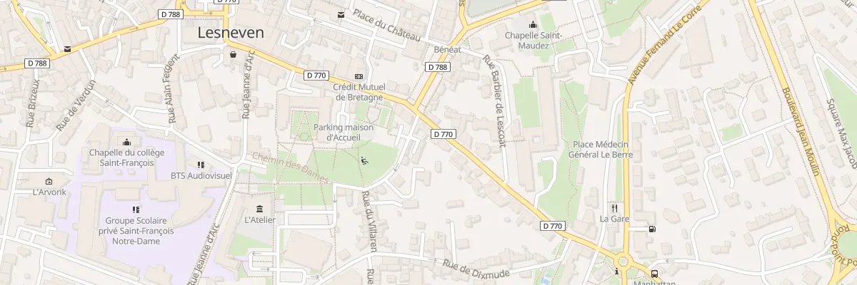 Plan du 26 Rue de la Marne à Lesneven