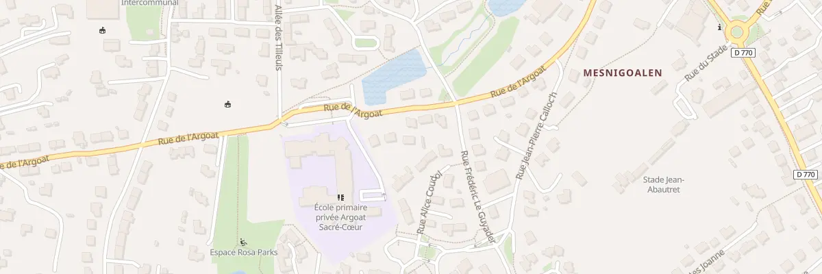 Plan du 25 Rue de l’Argoat à Lesneven
