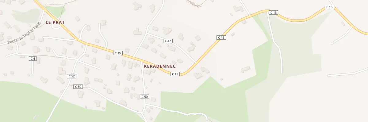 Plan du 270 Rte de Keradennec à Loperhet