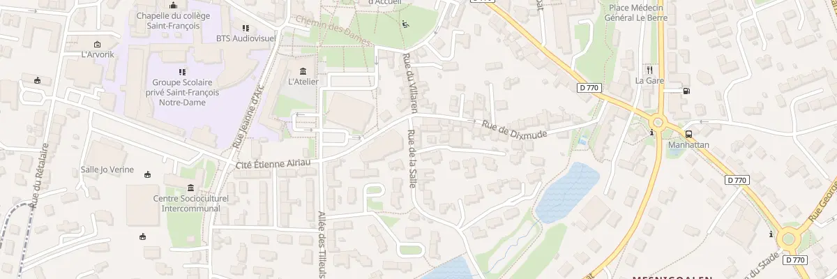 Plan du 5 Rue de la Salle à Lesneven