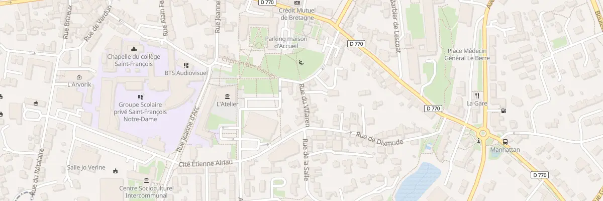Plan du 6 Rue du Villaren à Lesneven