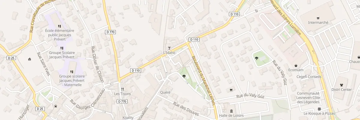 Plan du 9001 Rue du Saint-Esprit à Lesneven