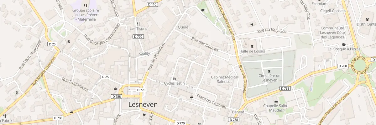 Plan du 11 Rue de l’Egalité à Lesneven