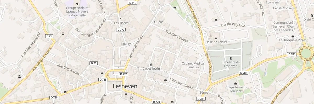 Plan du 6 Rue de la Liberté à Lesneven